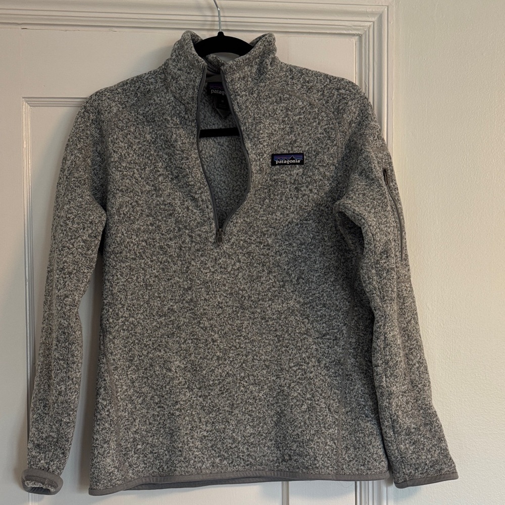 Patagonia Better Sweater Fleece Gray Heather Quarter-Zip Pullover